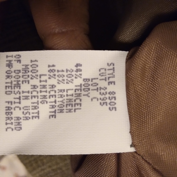 Vintage Canvasbacks Tencil & Linen Palm Trees Vest Size Large - Picture 12 of 14